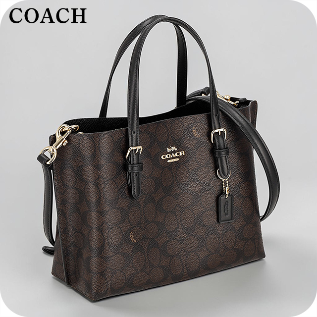 コーチ ハンドバッグ レディース ブランド COACH Cambodia CV965 IMXAQ ダークブラウン 軽量 小さめ 手提げ 高級 おしゃれ プレゼント 女性 実用的 かわいい