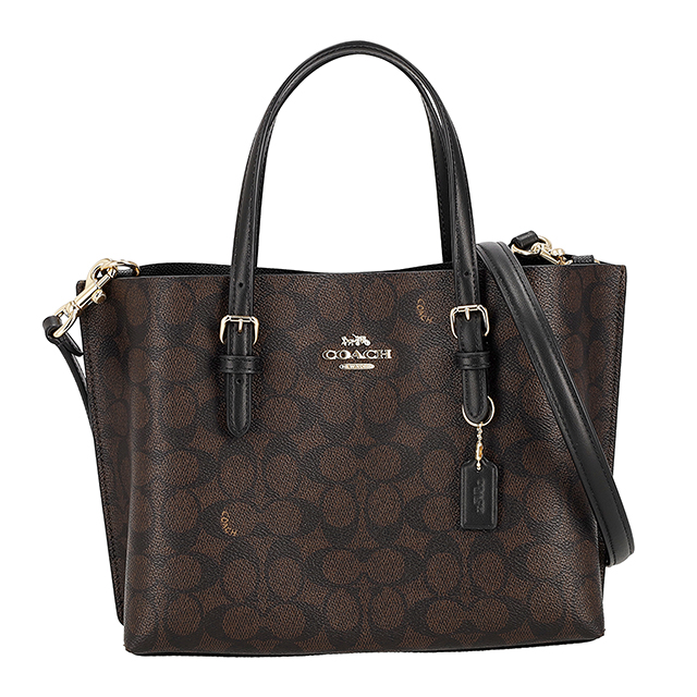 コーチ ハンドバッグ レディース ブランド COACH Cambodia CV965 IMXAQ ダークブラウン 軽量 小さめ 手提げ 高級 おしゃれ プレゼント 女性 実用的 かわいい_1