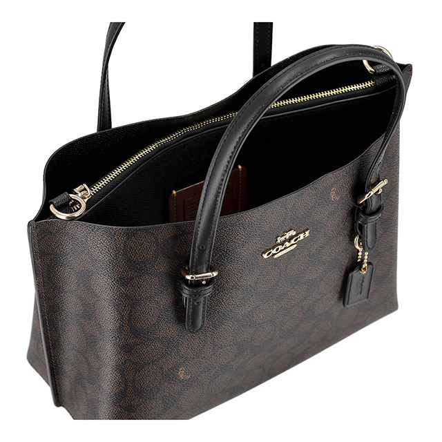 コーチ ハンドバッグ レディース ブランド COACH Cambodia CV965 IMXAQ ダークブラウン 軽量 小さめ 手提げ 高級 おしゃれ プレゼント 女性 実用的 かわいい_5