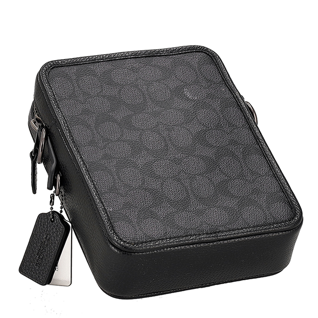 コーチ ショルダーバッグ メンズ ブランド COACH India CW388 QBMI5 ブラック/チャコール 斜めがけ ブランド 高級 おしゃれ プレゼント 男性 実用的 かっこいい_2