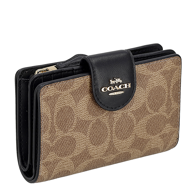 コーチ 二つ折り財布 二折財布 レディース ブランド COACH Cambodia CW786 IMQRX ブラウン/ブラック_1