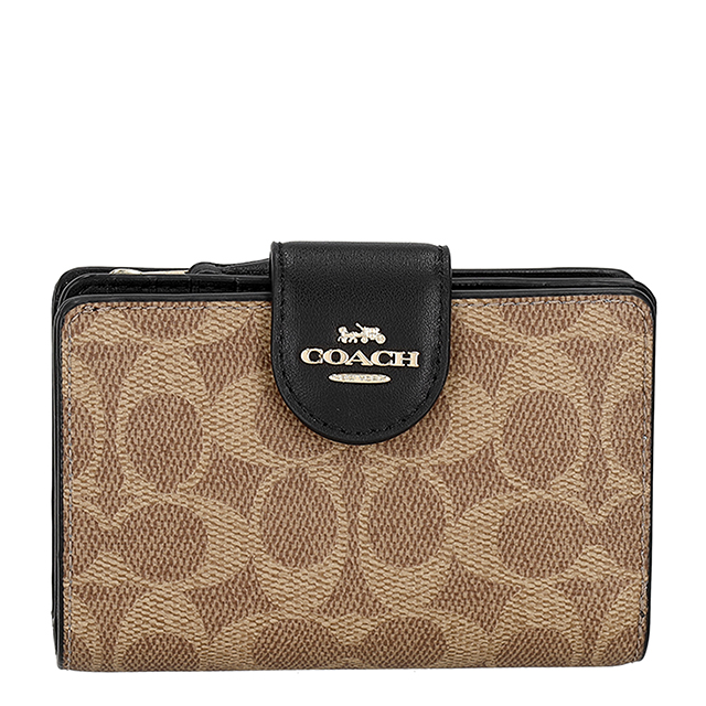 コーチ 二つ折り財布 二折財布 レディース ブランド COACH Cambodia CW786 IMQRX ブラウン/ブラック_2