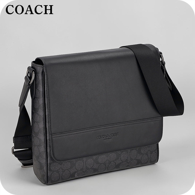 コーチ ショルダーバッグ メンズ ブランド COACH Philippines CZ399 QBMI5 ブラック/チャコール 斜めがけ ブランド 高級 おしゃれ プレゼント 男性 実用的 かっこいい