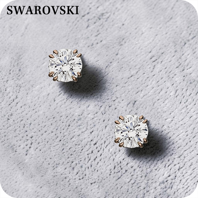 スワロフスキー ピアス レディース ブランド SWAROVSKI スタッド 両耳用 5648994 ローズゴールド アクセサリー