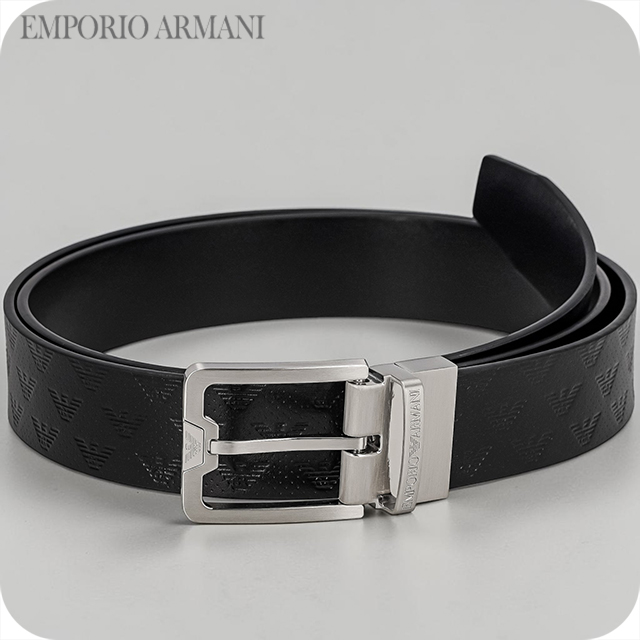 エンポリオ・アルマーニ ベルト メンズ ブランド EMPORIO ARMANI ITALY Y4S502-Y221E 81386 ブラック