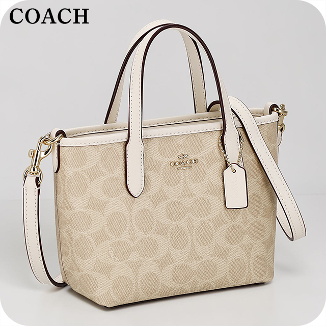 コーチ トートバッグ レディース ブランド COACH India CW032 IMXDM サンド/チョーク 軽量 手提げ 高級 おしゃれ プレゼント 女性 実用的 かわいい