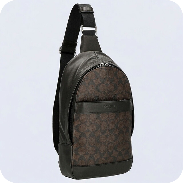 コーチ ボディバッグ メンズ ブランド COACH 54787 MA BR 1 ダークブラウン系の通販は