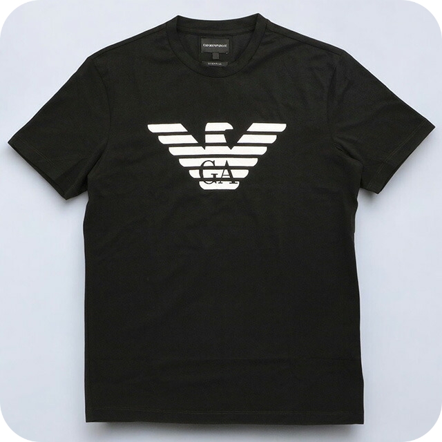 エンポリオ・アルマーニ Tシャツ メンズ ブランド EMPORIO ARMANI 8N1TN51JPZZ 0022 M ブラック