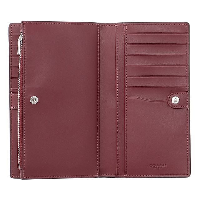 コーチ 長財布 メンズ レディース ブランド COACH C8329 SVC0X ブライトバイオレット ピンク ウォレット 高級 おしゃれ プレゼント 実用的_5