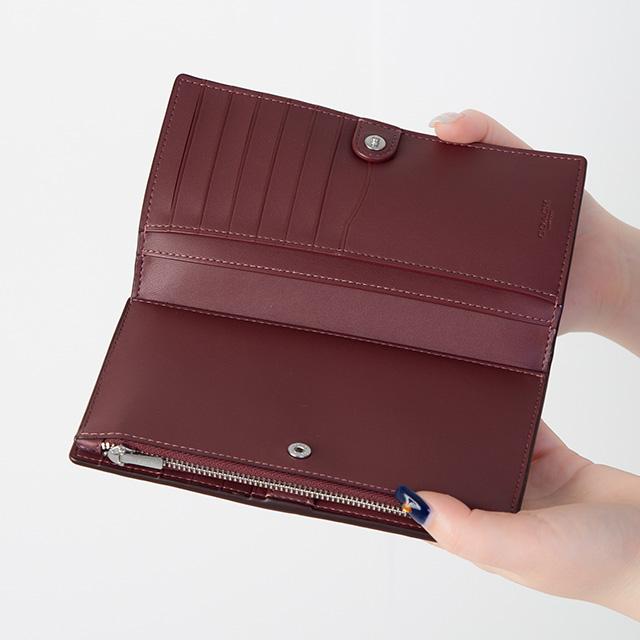 コーチ 長財布 メンズ レディース ブランド COACH C8329 SVC0X ブライトバイオレット ピンク ウォレット 高級 おしゃれ プレゼント 実用的_6