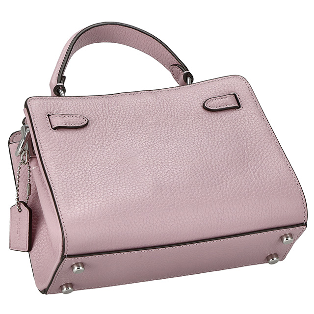 コーチ ハンドバッグ レディース ブランド COACH シグネチャー CC977 SVV7O ライトカーキ/ピンク 軽量 小さめ 手提げ 高級 おしゃれ プレゼント 女性 実用的 かわいい_5