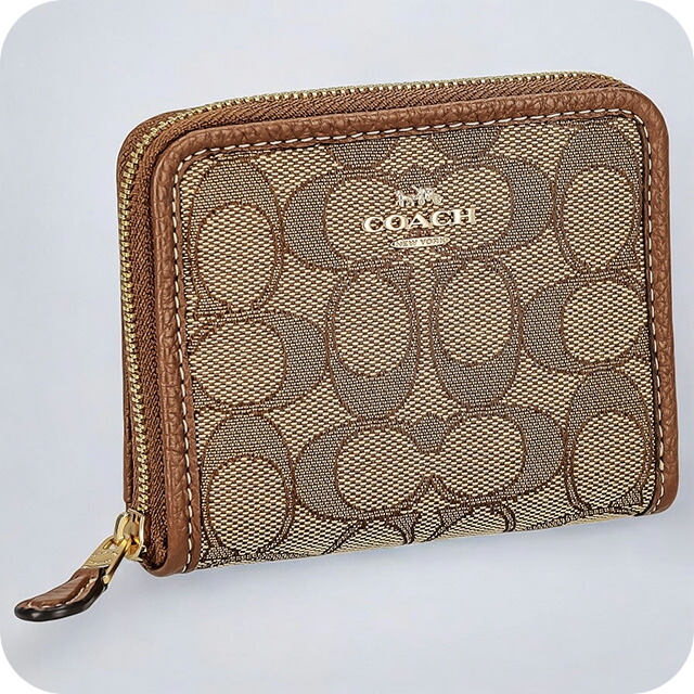 コーチ 二つ折り財布 レディース ブランド COACH シグネチャー CH389 IMVGB ブラウン ウォレット 高級 おしゃれ プレゼント 実用的