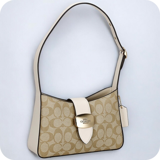 コーチ ショルダーバッグ レディース ブランド COACH シグネチャー CP005 IMDQC ライトカーキ/チョーク 斜めがけ 高級 おしゃれ プレゼント 女性 実用的 かわいい