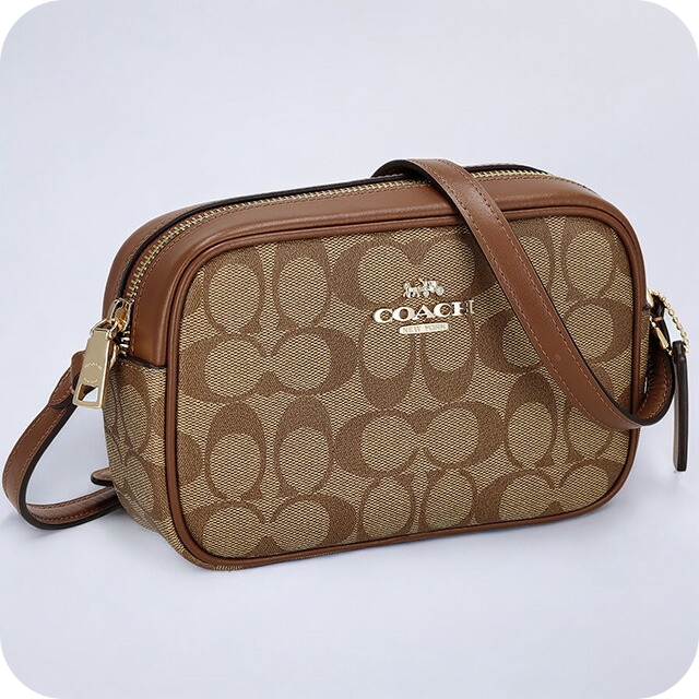 COACH コーチ シグネチャー ショルダーバッグ 斜めがけ ブラウン