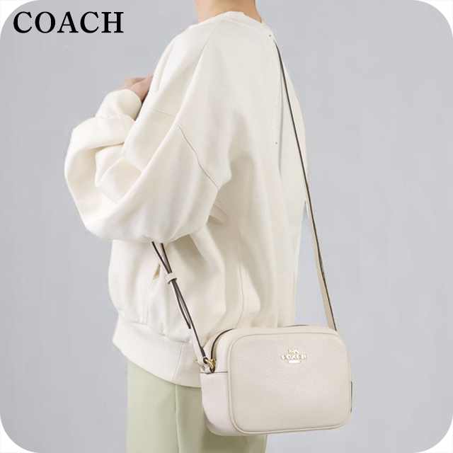 コーチ ホワイト レザー ショルダーバッグ 【公式通販】