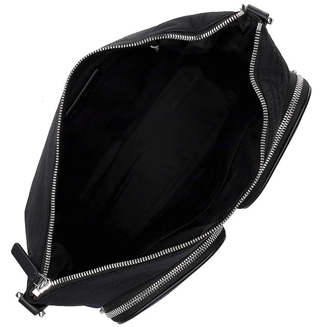 美品◎エンポリオアルマーニ 2way 斜めがけ可 ボストンバッグ ショルダー付 エンポリオアルマーニ型押しブラック2way ショルダーバッグ