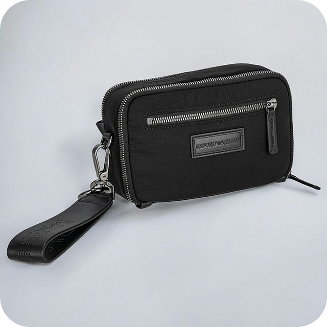 エンポリオ・アルマーニ ポーチ メンズ ブランド EMPORIO ARMANI Y4R509Y701J 80001 ブラックの通販は 18,280円