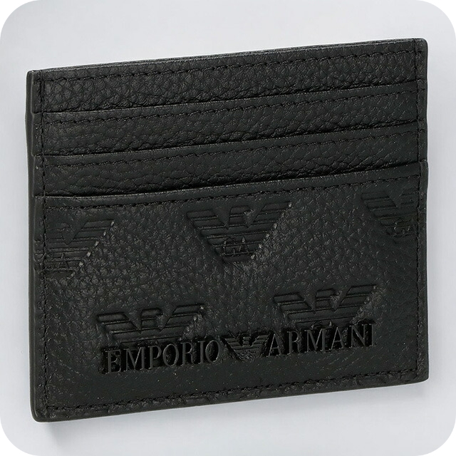 エンポリオ・アルマーニ カードケース メンズ ブランド EMPORIO ARMANI YEM320Y142V 81072 ブラック