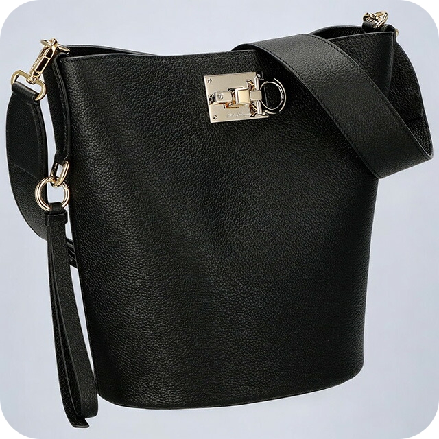 フェラガモ ショルダーバッグ レディース ブランド Ferragamo 212892CALF NER 756 787 ブラック