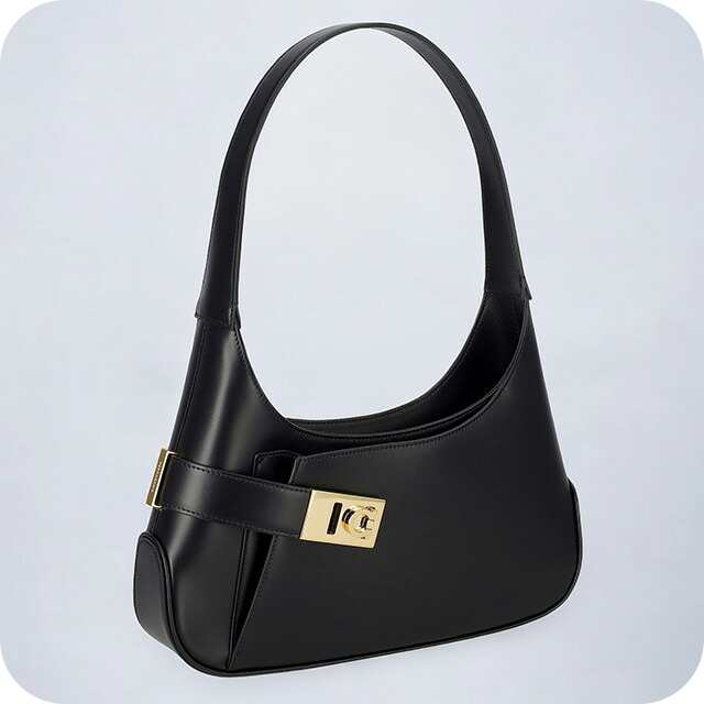 フェラガモ ショルダーバッグ レディース ブランド Ferragamo 216295CALF NER 768 597 ブラックの通販は