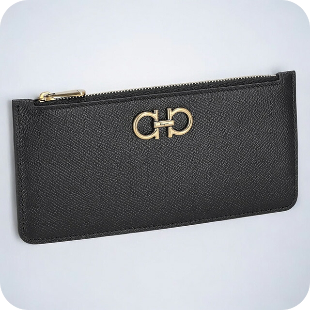 フェラガモ カードケース メンズ レディース ブランド Ferragamo 220404CALF NERR 758 555 ブラック