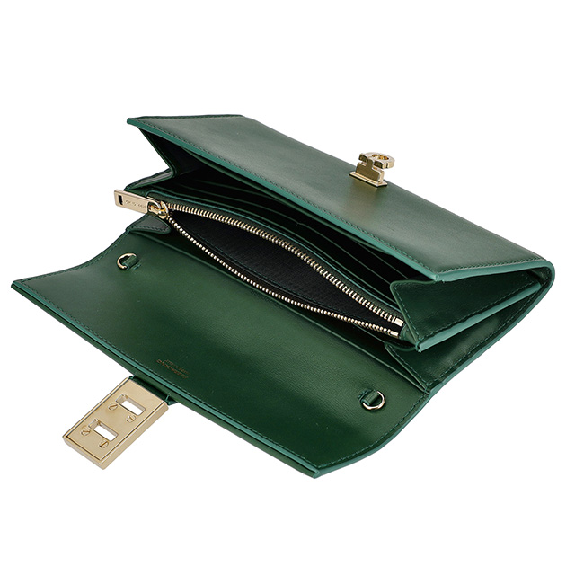 フェラガモ 長財布 レディース ブランド Ferragamo 220668CALF FORGR 775 133 グリーン_3