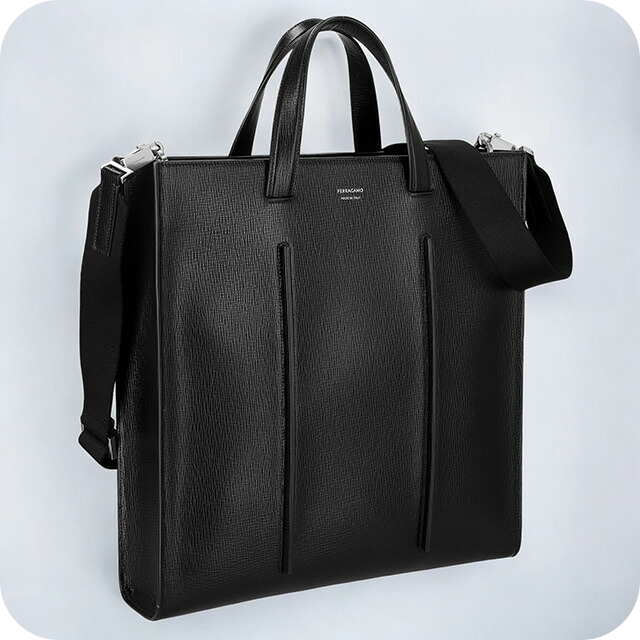 フェラガモ トートバッグ メンズ ブランド Ferragamo 241355CALF NER 763 772 ブラック