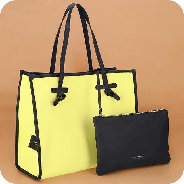 ジャンニキアリーニ トートバッグ レディース ブランド GIANNI CHIARINI BS 6850 CNV-SE イエロー