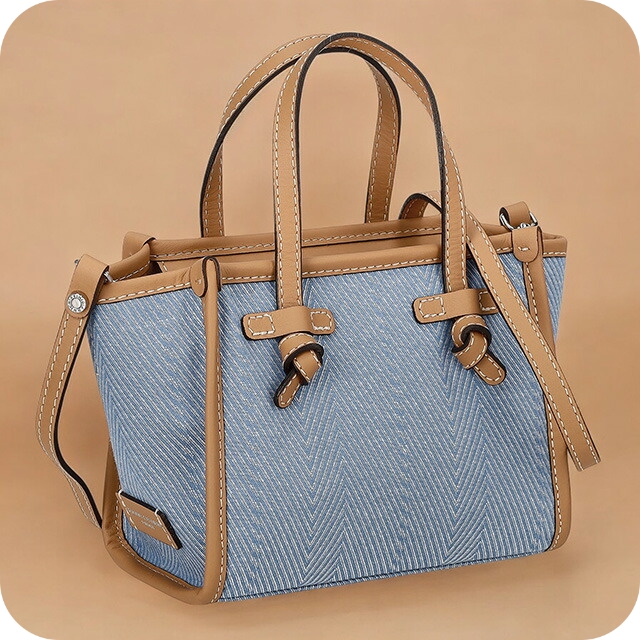 ジャンニキアリーニ ハンドバッグ レディース ブランド GIANNI CHIARINI BS 8065 WNDCHEV ブルー/ブラウン