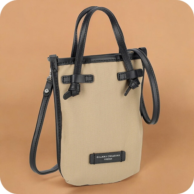 ジャンニキアリーニ ショルダーバッグ レディース ブランド GIANNI CHIARINI BS 9406 CNV ベージュ