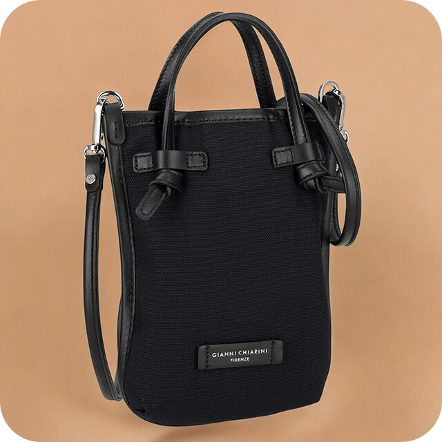 ジャンニ・キアリーニ ショルダーバッグ レディース ブランド GIANNI CHIARINI BS 9406 CNV ブラックの通販は 8,132円