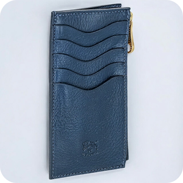 イルビゾンテ カードケース メンズ レディース ブランド IL BISONTE SCC105PV0005 ブルー