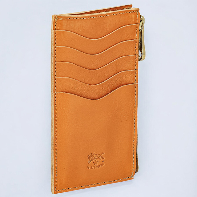 イルビゾンテ カードケース メンズ レディース ブランド IL BISONTE SCC105PV0005 キャメル