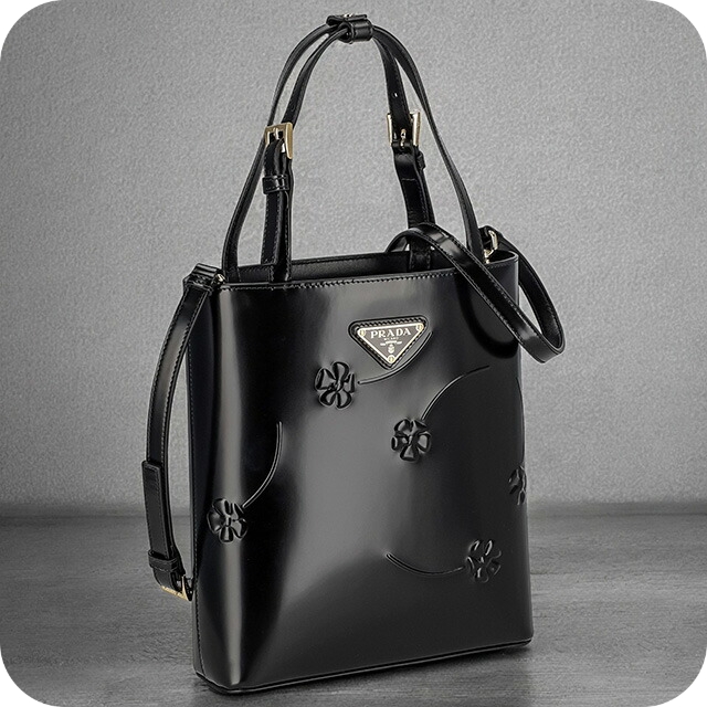 プラダ ハンドバッグ レディース ブランド PRADA レザー 1BA401 ブラック