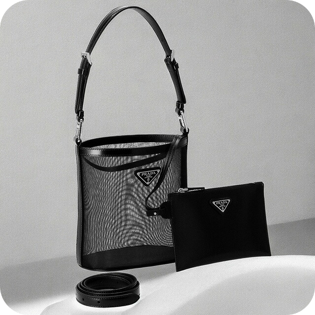 プラダ ハンドバッグ レディース ブランド PRADA 1BE061 ブラック