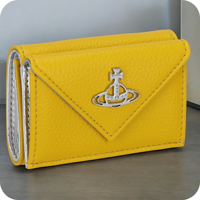 新品 Vivienne Westwood 913VW138 三つ折り財布 黄色 新品未使用