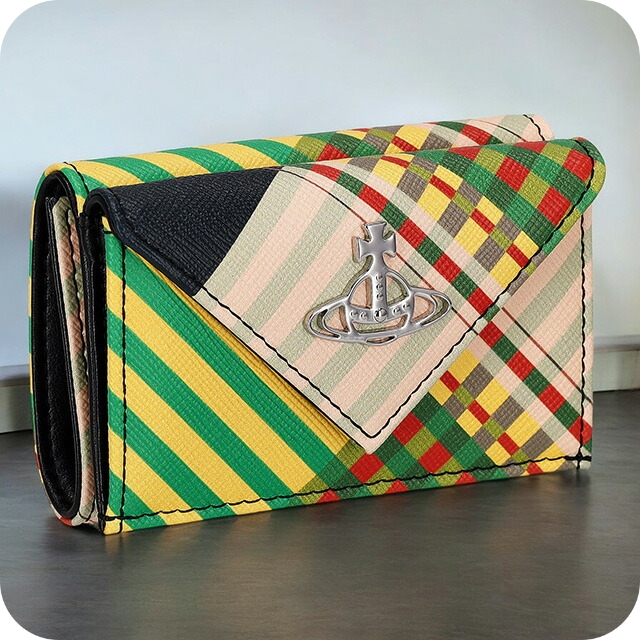 ヴィヴィアン・ウエストウッド 三つ折り財布 レディース ブランド Vivienne Westwood 51150009U COMBAT TARTAN