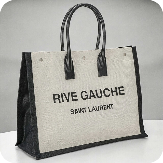 イヴ・サンローラン トートバッグ メンズ レディース ブランド Yves Saint Laurent 509415-FAAVU ホワイト/ブラック