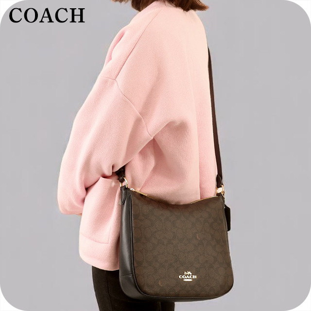COACH ダークブラウン ショルダーバッグ COACH ショルダーバッグ ダークブラウン 【公式通販】