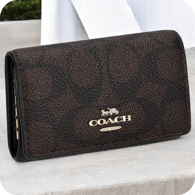 コーチ キーケース レディース ブランド COACH CZ274 IMXAQ ダークブラウン 高級 おしゃれ プレゼント 実用的