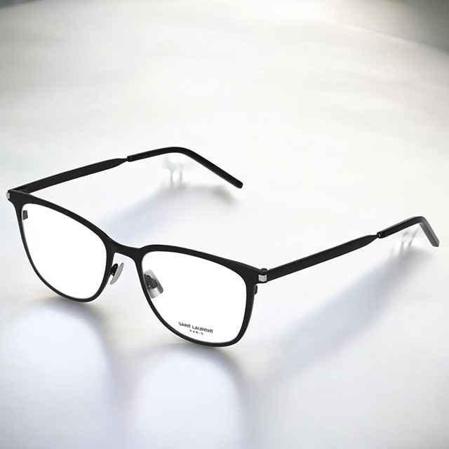 サンローラン 眼鏡 メンズ レディース ブランド SAINT LAURENT SL 266 ブラック