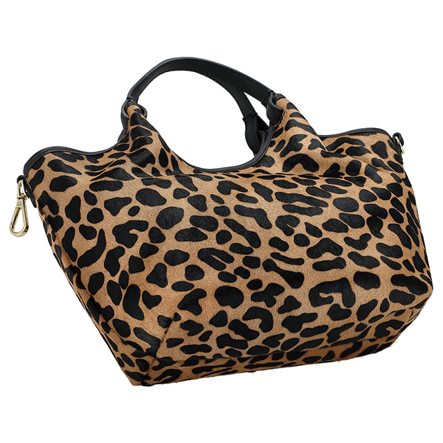 ジャンニキアリーニ ハンドバッグ レディース ブランド GIANNI CHIARINI レザー BS 11109 HORSY ブラウン/レオパード 軽量 小さめ 手提げ 高級 おしゃれ プレゼント 女性 実用的 かわいい_2