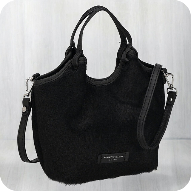 ジャンニキアリーニ ハンドバッグ レディース ブランド GIANNI CHIARINI レザー BS 11108 HORSY ブラック 軽量 小さめ 手提げ 高級 おしゃれ プレゼント 女性 実用的 かわいい