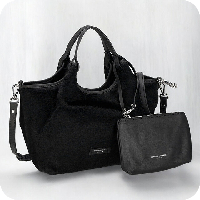 ジャンニ・キアリーニ ハンドバッグ レディース ブランド GIANNI CHIARINI レザー BS 11109 HORSY ブラック 軽量 小さめ 手提げ 高級 おしゃれ プレゼント 女性 実用的 かわいい