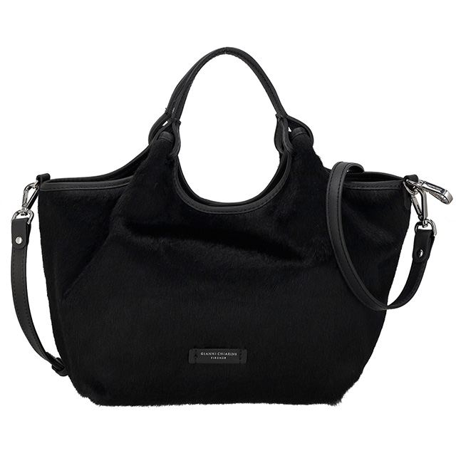 ジャンニキアリーニ ハンドバッグ レディース ブランド GIANNI CHIARINI レザー BS 11109 HORSY ブラック 軽量 小さめ 手提げ 高級 おしゃれ プレゼント 女性 実用的 かわいい_1
