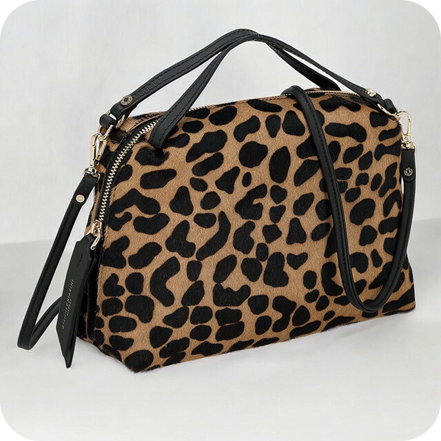 ジャンニキアリーニ ハンドバッグ レディース ブランド GIANNI CHIARINI レザー BS 8148 HORSY ブラウン/レオパード 軽量 小さめ 手提げ 高級 おしゃれ プレゼント 女性 実用的 かわいい