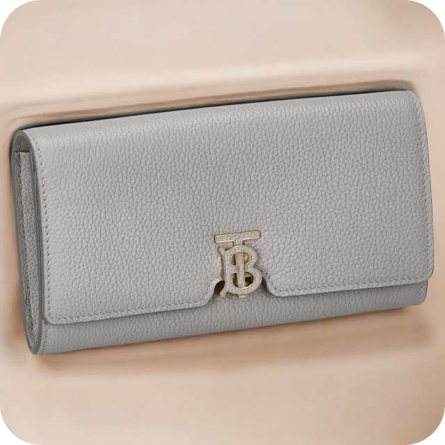 バ−バリ− 長財布 レディース ブランド BURBERRY 8070435 グレー ウォレット 高級 おしゃれ プレゼント 実用的の通販は