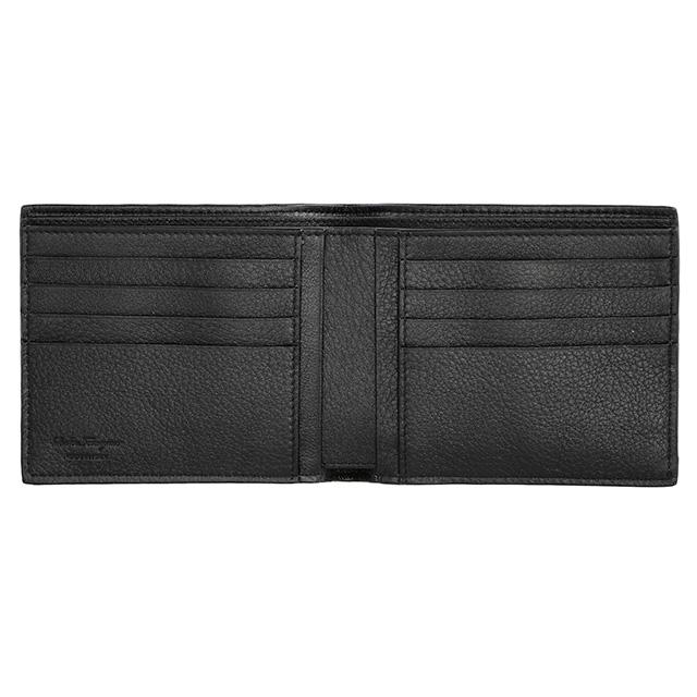 フェラガモ 二つ折り財布 メンズ ブランド Ferragamo 661083 ブルー/ブラック ウォレット 高級 おしゃれ プレゼント 実用的_2