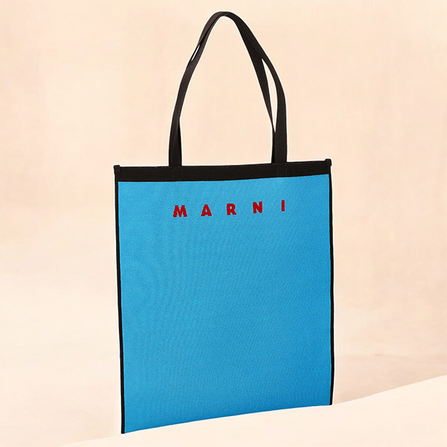 マルニ トートバッグ メンズ ブランド MARNI SHMQ0033A0-P4547 アズールブルー