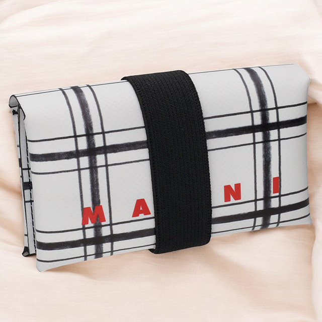 マルニ 三つ折り財布 メンズ レディース ブランド MARNI PFMI0007U9-P6052 ホワイト ウォレット 高級 おしゃれ プレゼント 実用的